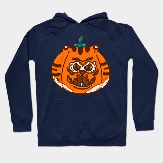 Tiger Pumpkin Hoodie by Fluffymafi